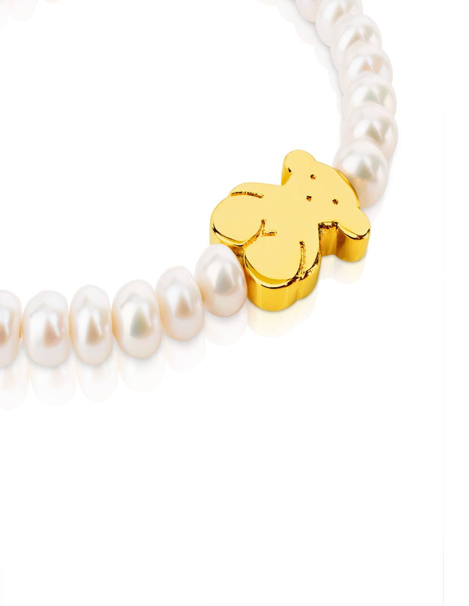 Brazalete Tous de oro 18 K Sweet Dolls con acabado liso