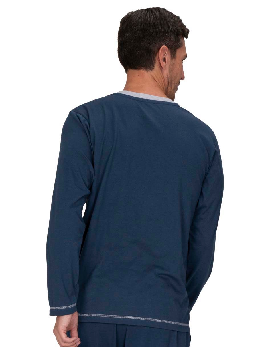 Playera pijama para hombre de algodón 5
