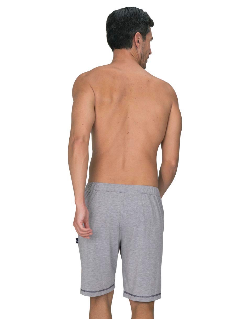 Pijama bermuda Nautica estampado liso de poliéster para hombre