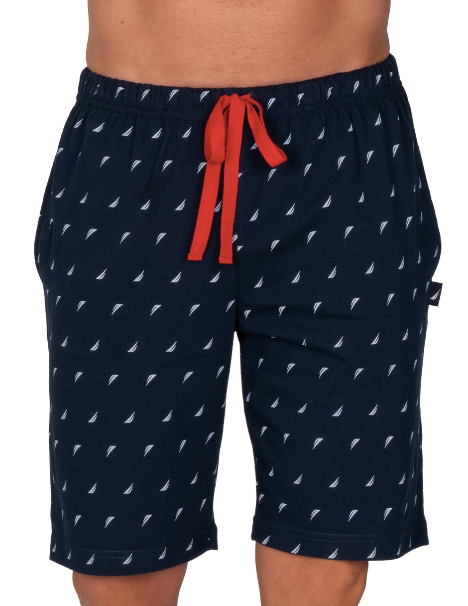 Pijama bermuda estampado logo para hombre 4
