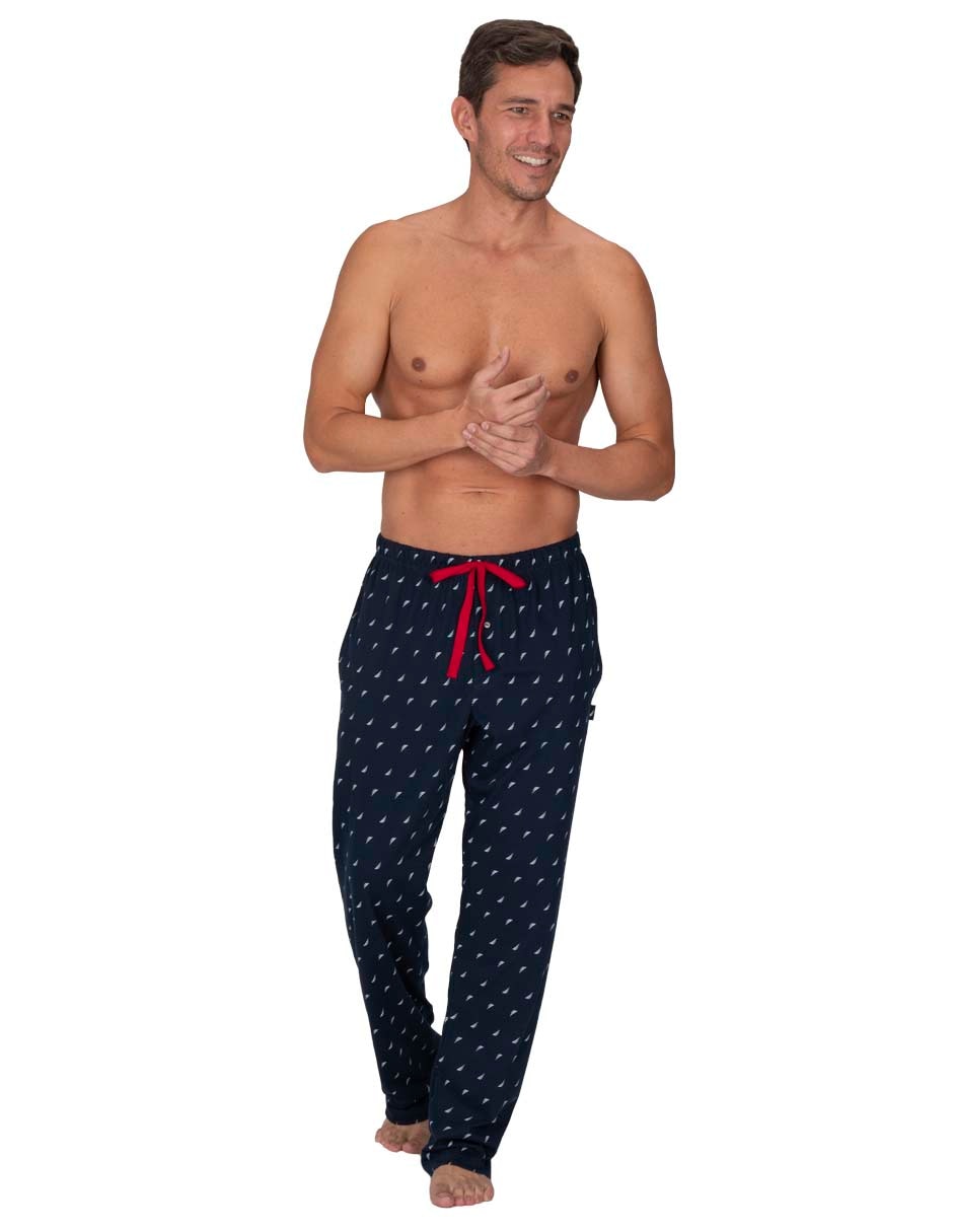 Pantalón pijama estampado logo para hombre 2