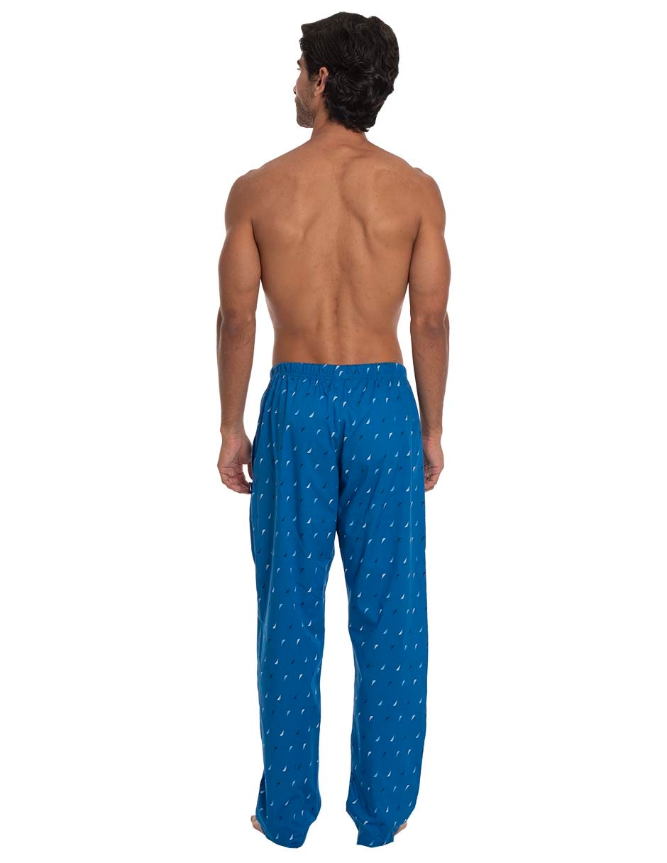 Pantalón pijama estampado logo de algodón para hombre 2