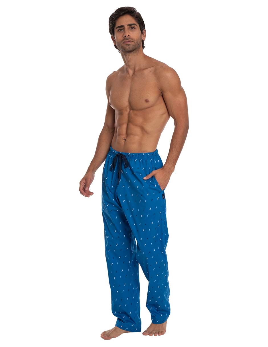 Pantalón pijama estampado logo de algodón para hombre 3