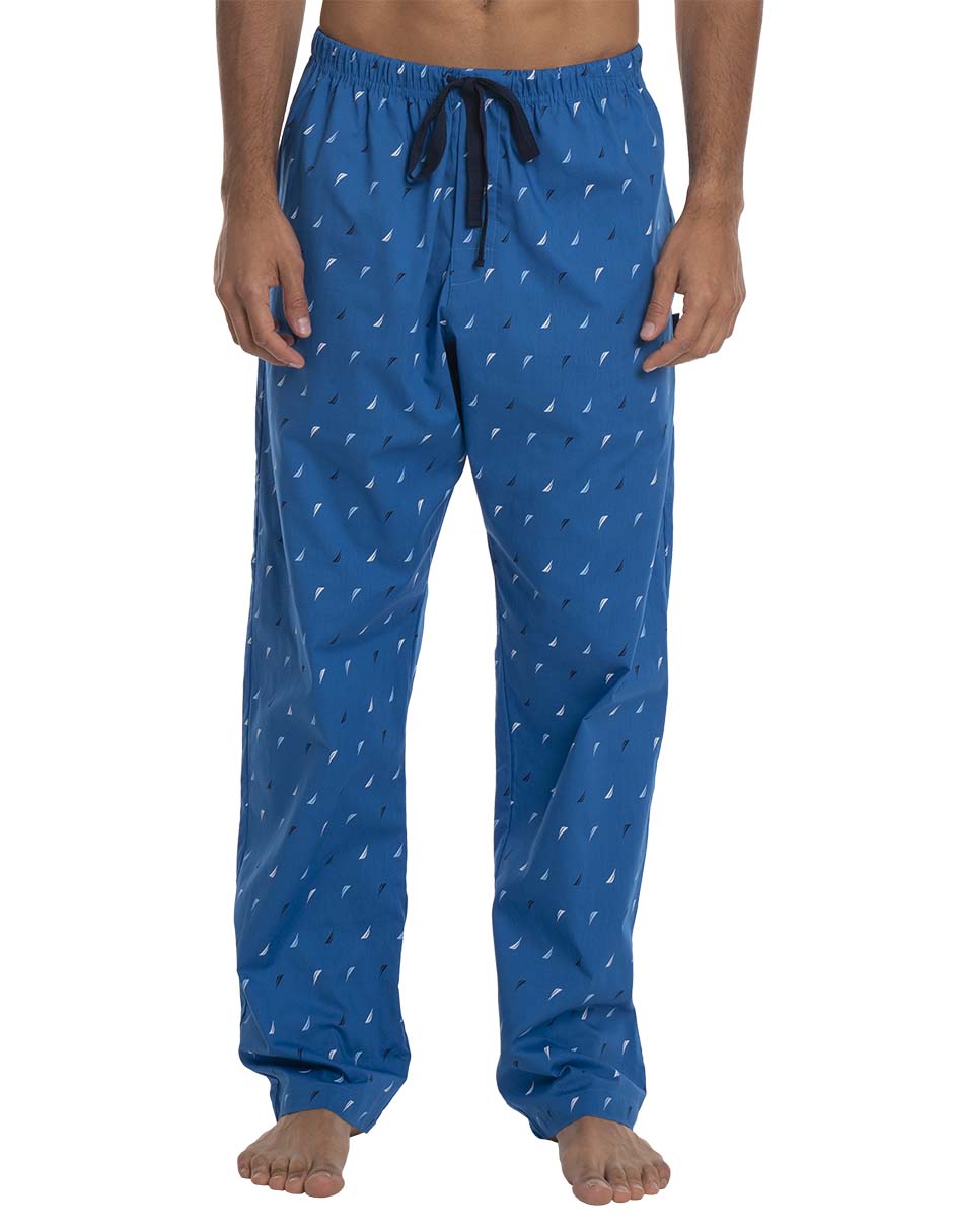 Pantalón pijama estampado logo de algodón para hombre
