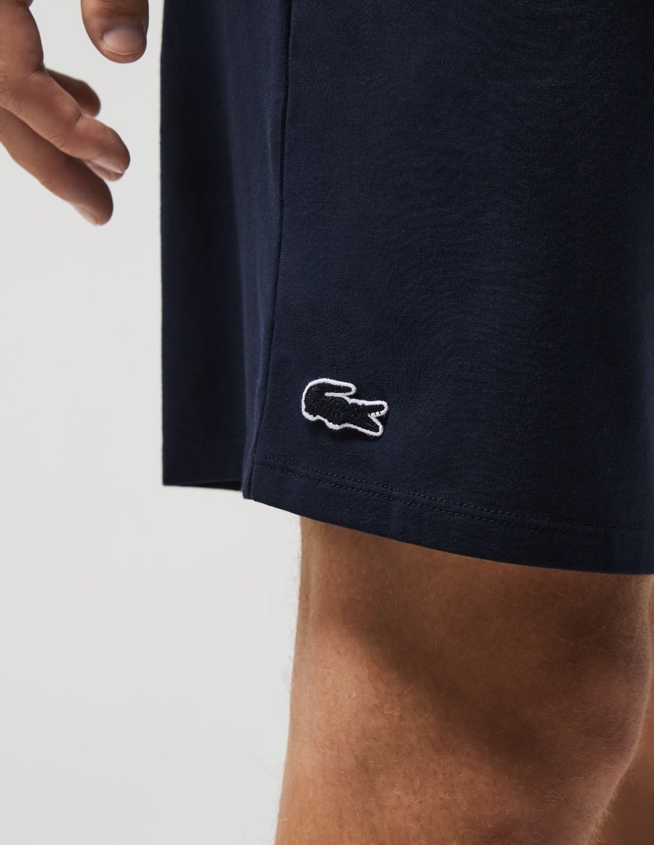 Pijama bermuda Lacoste de algodón para hombre