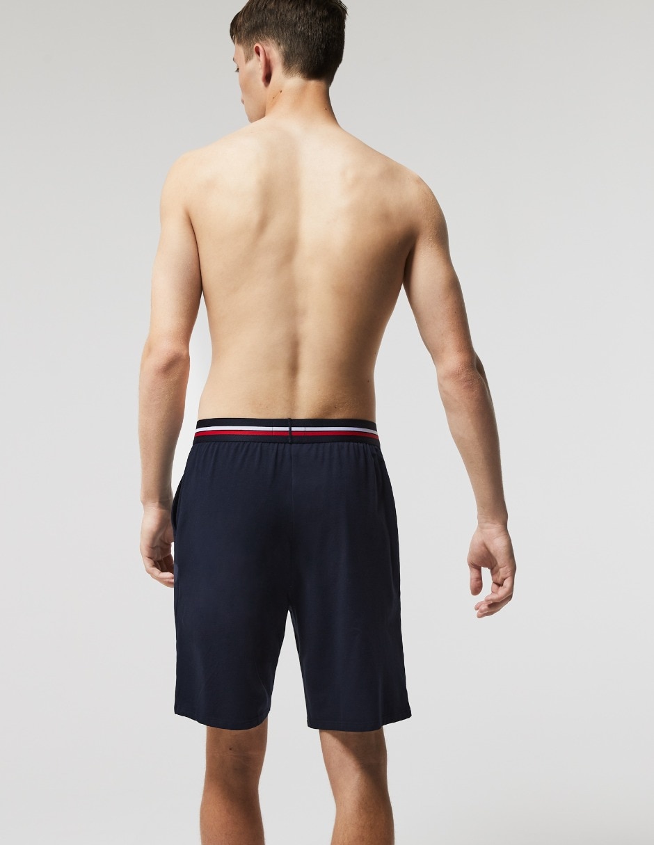 Pijama bermuda Lacoste de algodón para hombre