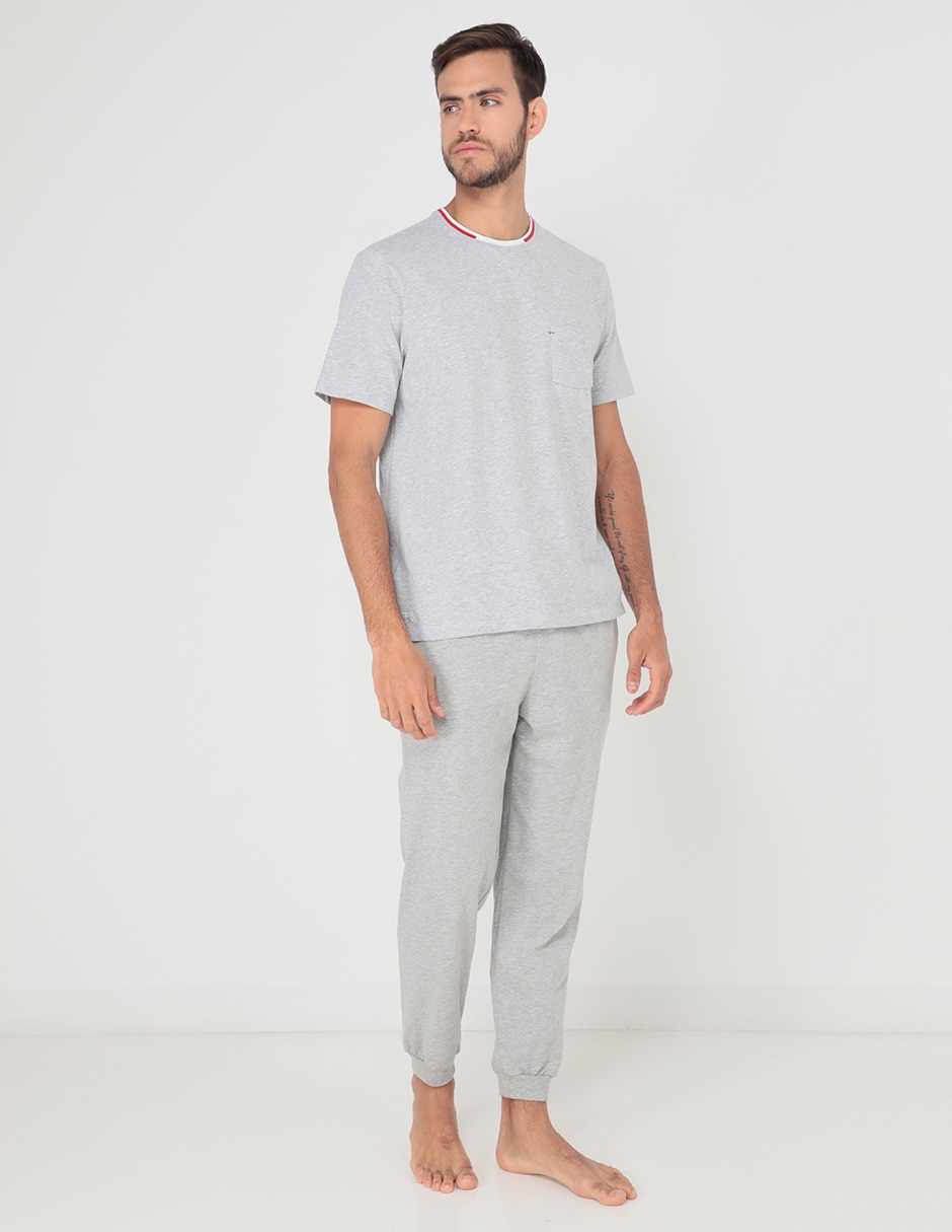 Playera pijama para hombre de algodón 3