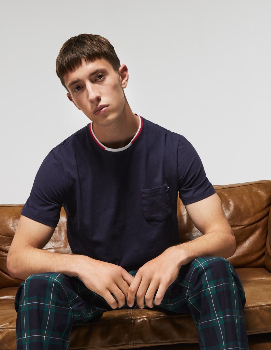 Playera pijama para hombre de algodón Playera pijama para hombre de algodón