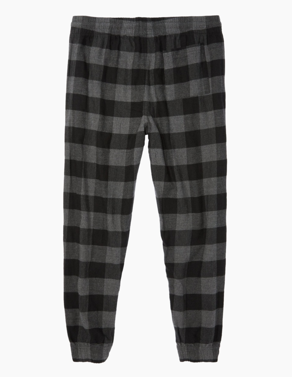 Pantalón pijama American Eagle estampado escocés de algodón para hombre