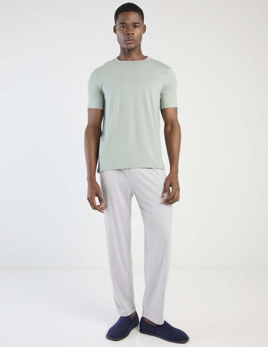 Playera pijama para hombre de algodón