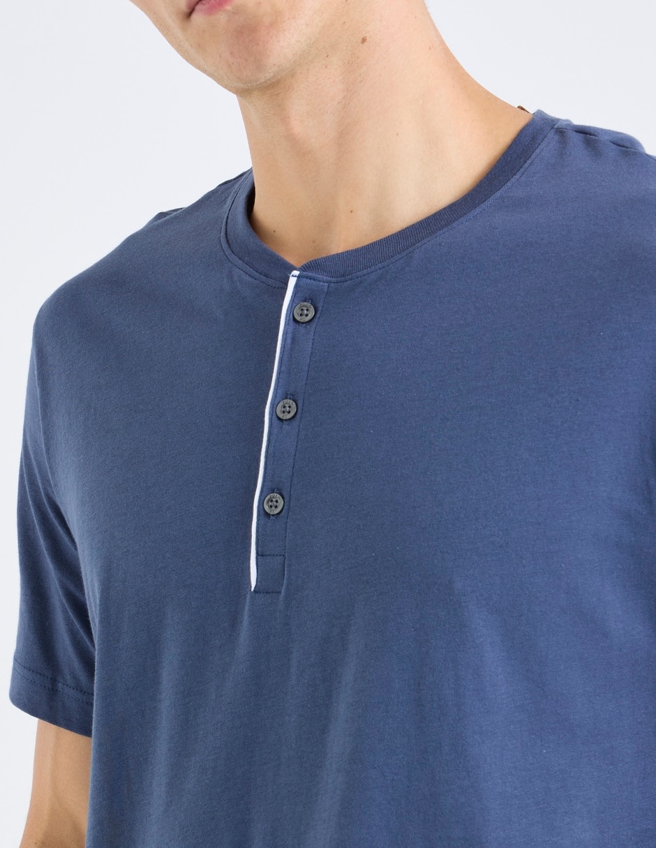 Playera pijama para hombre de algodón 7