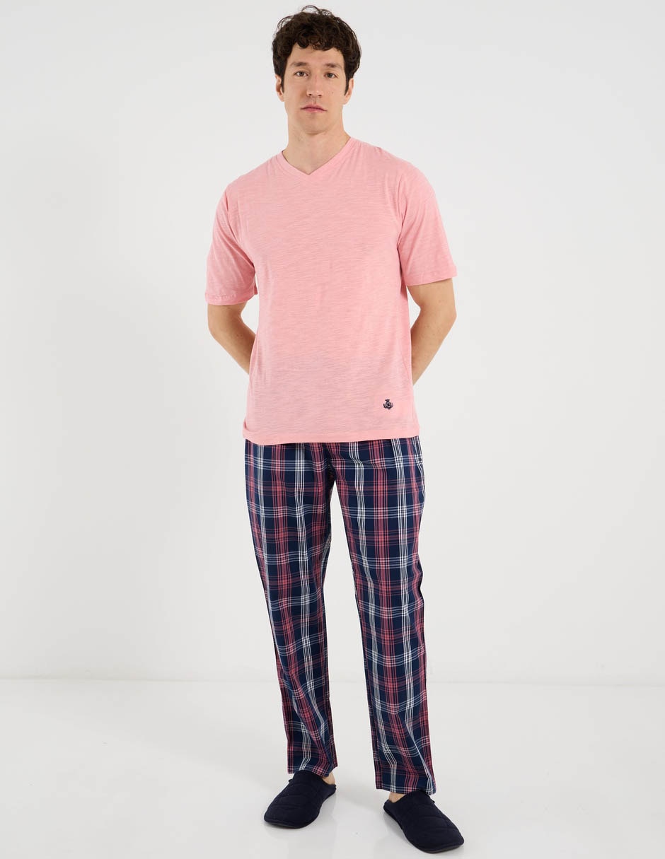 CONJUNTO PIJAMA ALGODÓN A CUADRO 2