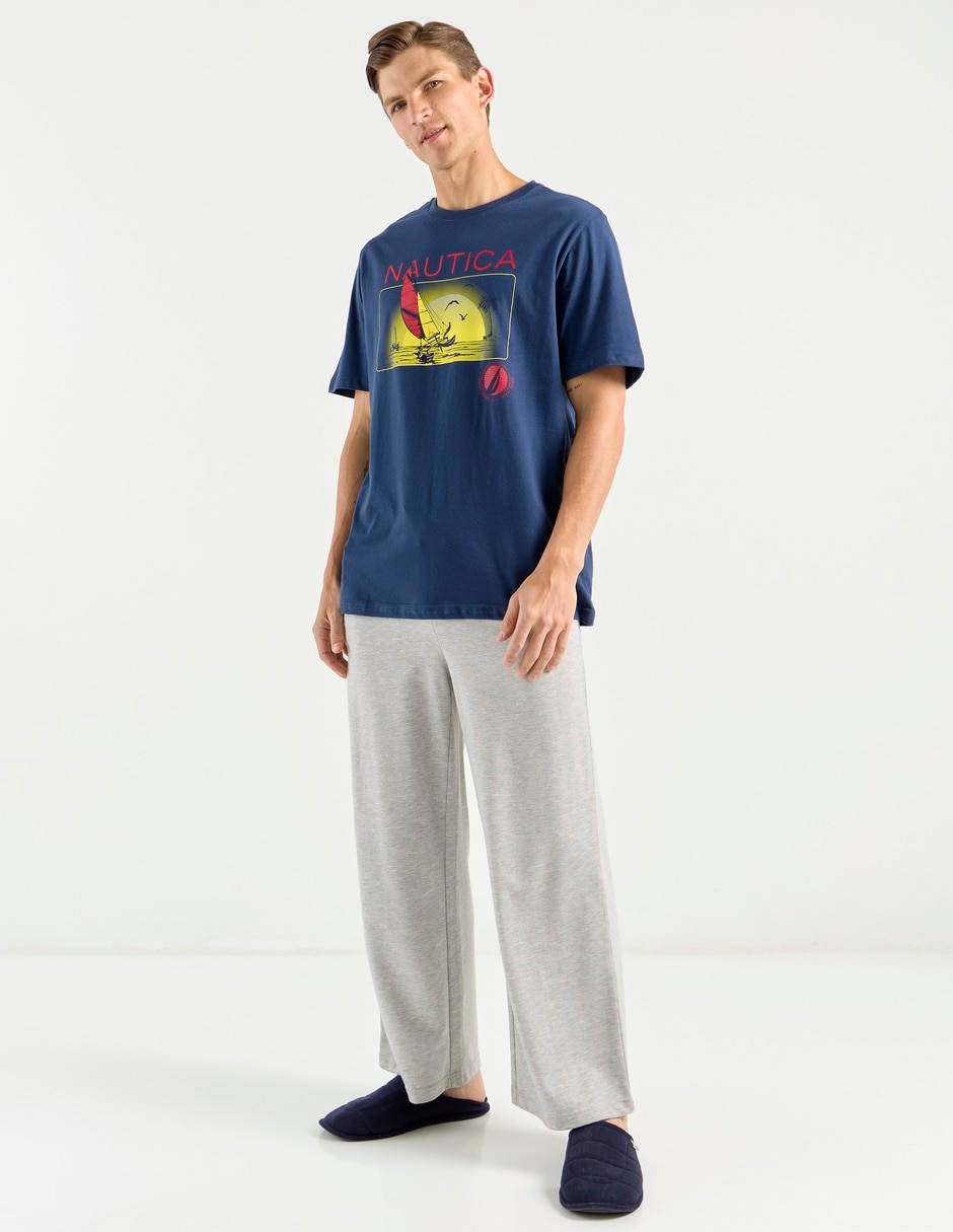 Playera pijama para hombre de algodón
