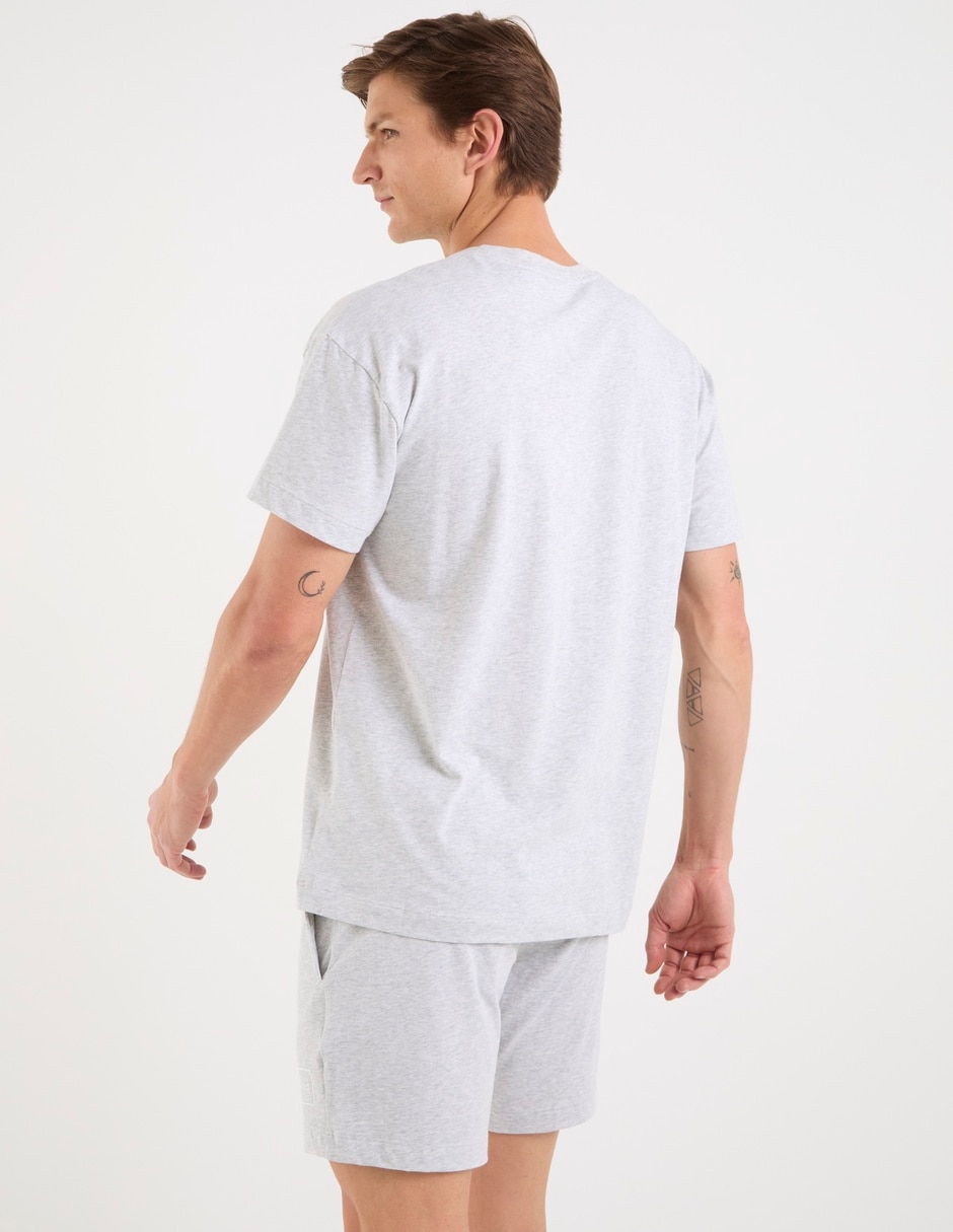 Playera pijama para hombre de algodón 7