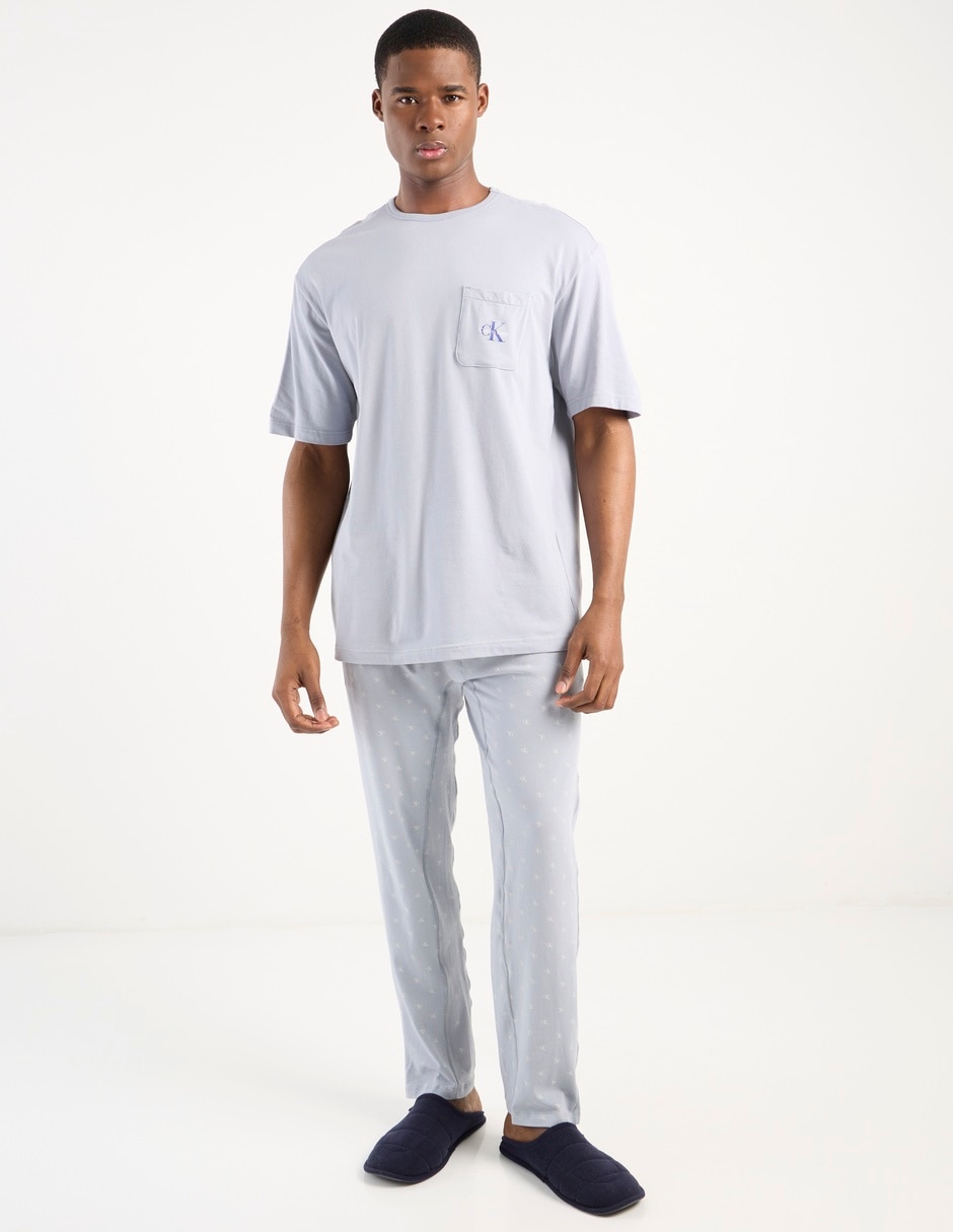 Playera pijama para hombre de algodón 8