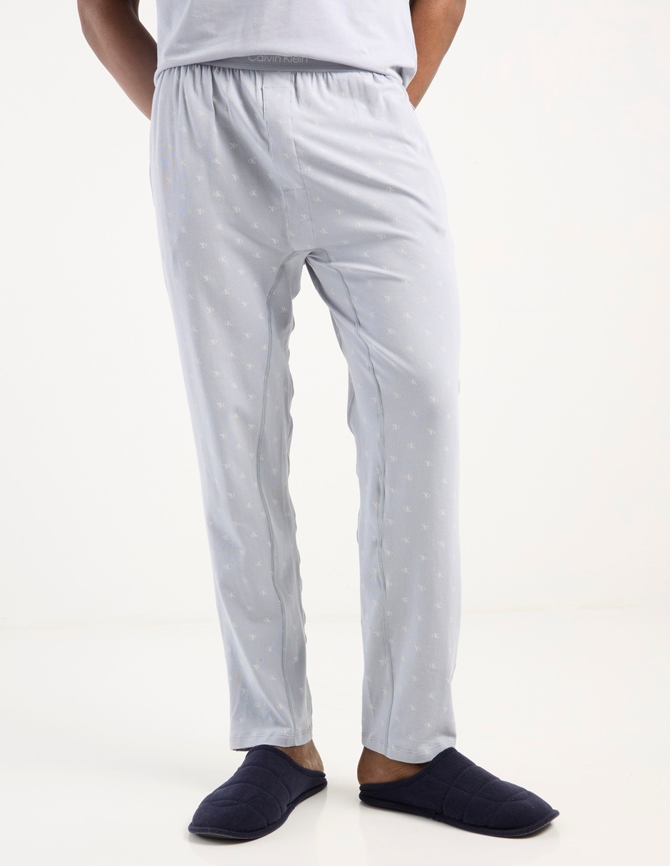 Pantalón pijama Calvin Klein estampado logo de algodón para hombre