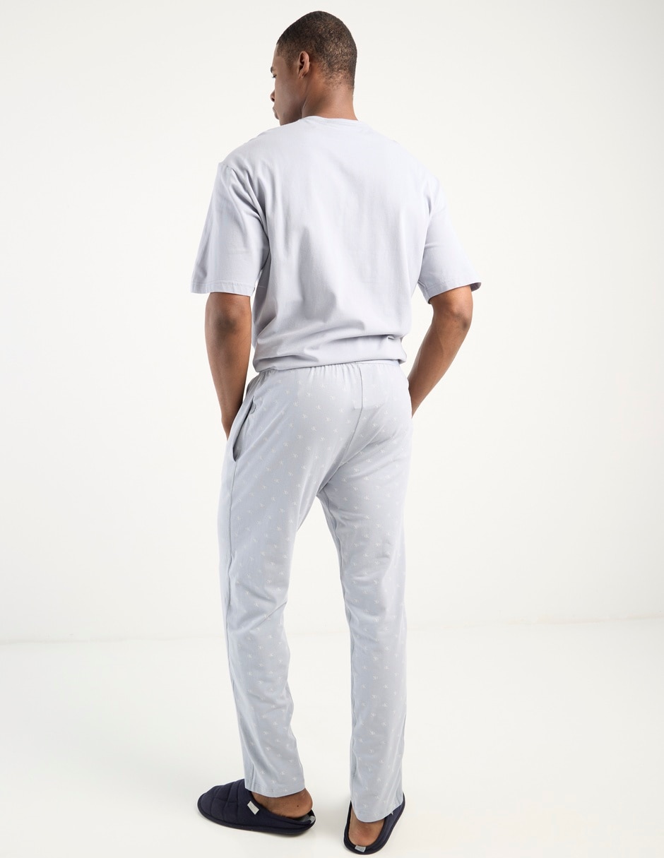 Pantalón pijama Calvin Klein estampado logo de algodón para hombre