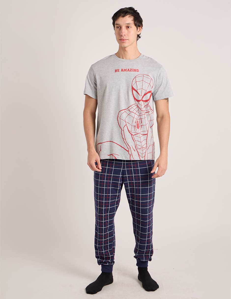 "conjunto pijama" spiderman "para hombre" 2