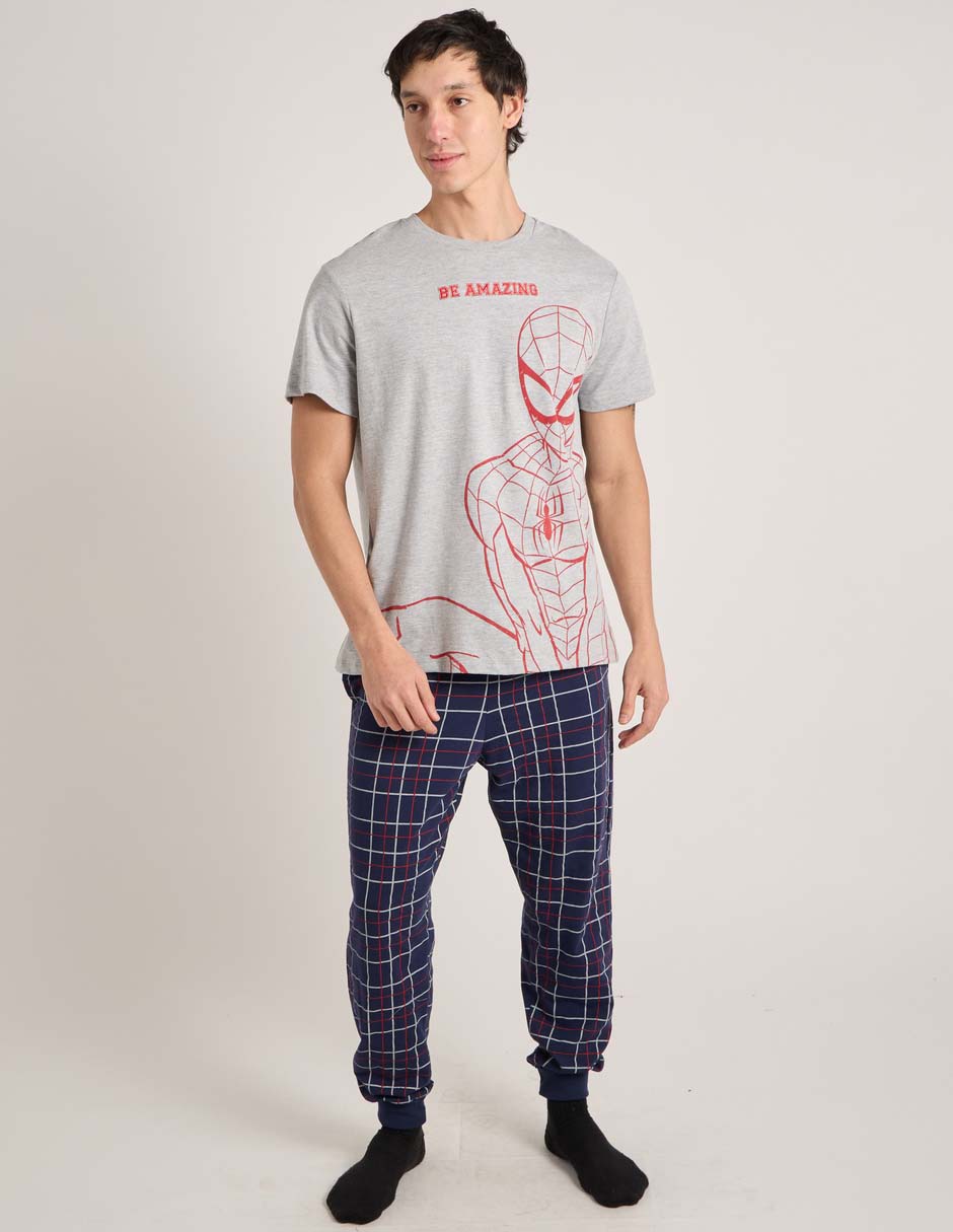 "conjunto pijama" spiderman "para hombre" 3