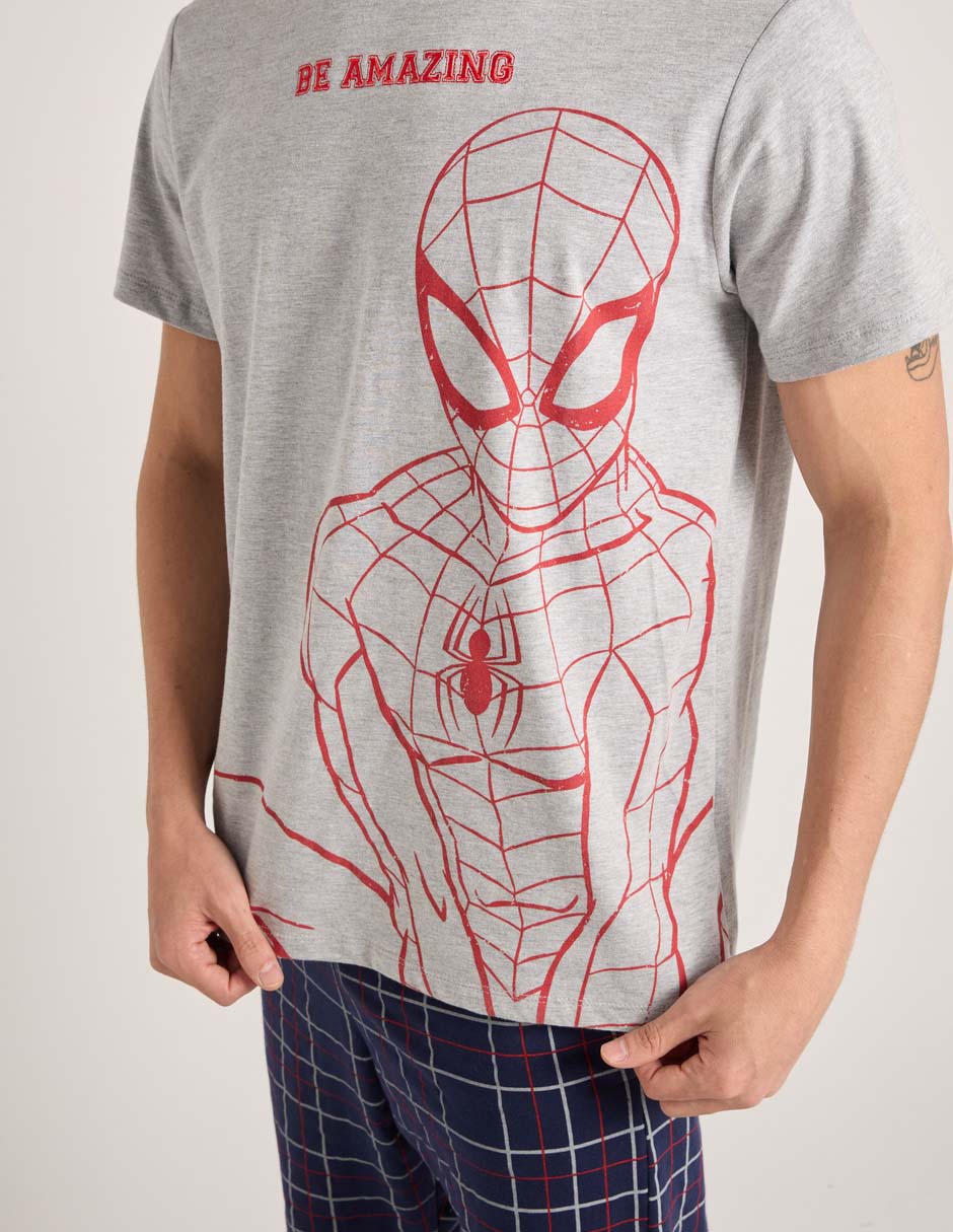 "conjunto pijama" spiderman "para hombre" 4