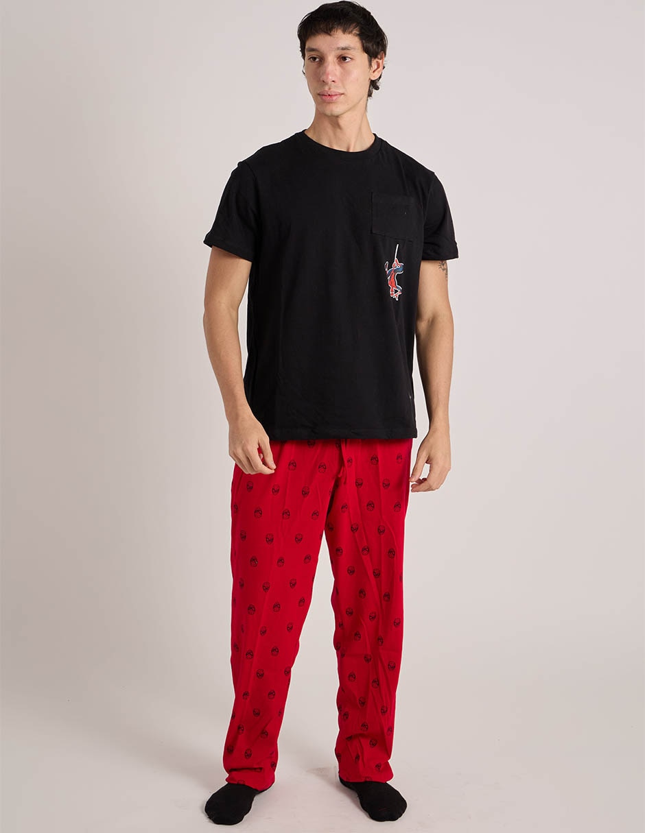 "conjunto pijama" spiderman "para hombre" 7