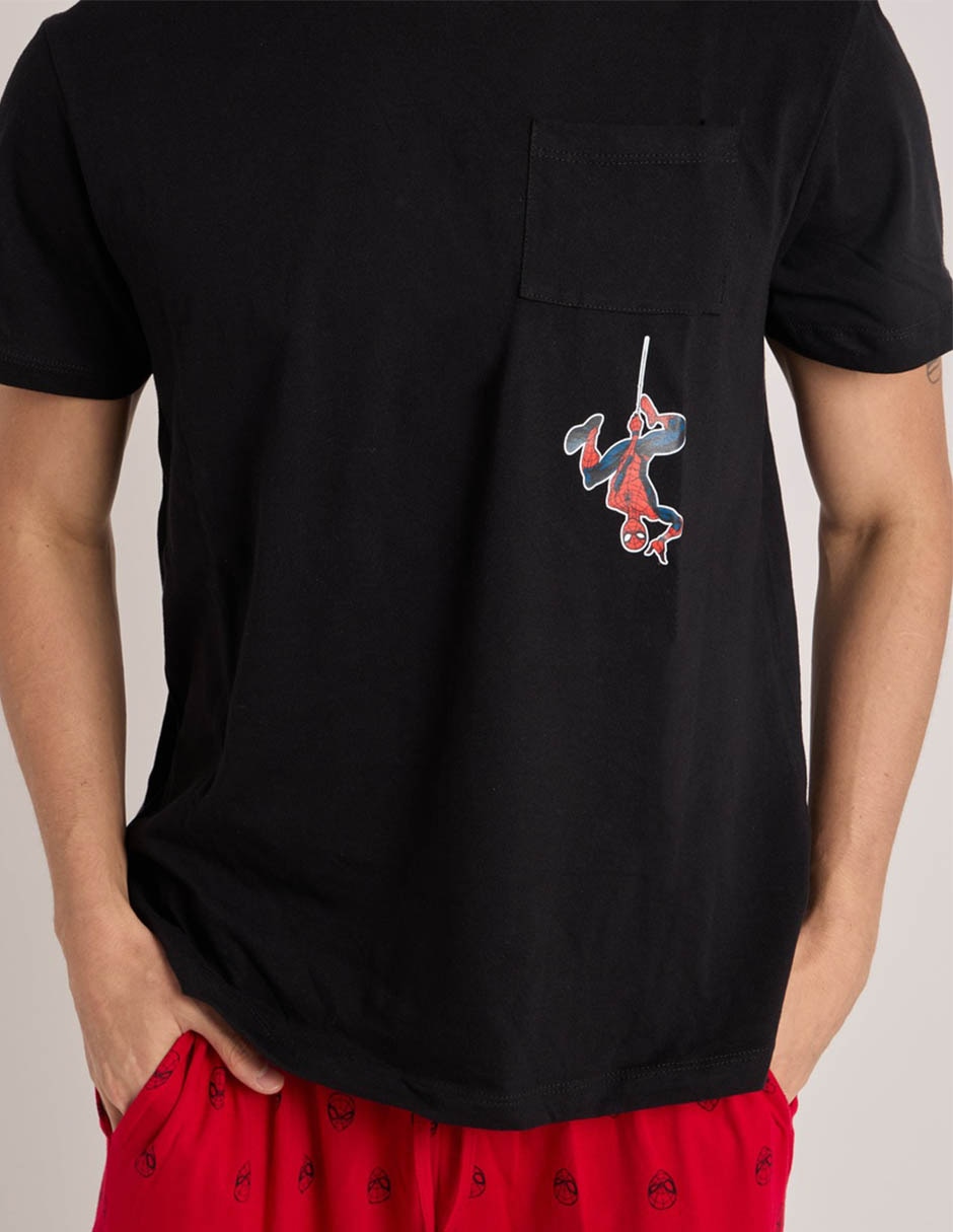 "conjunto pijama" spiderman "para hombre" 9