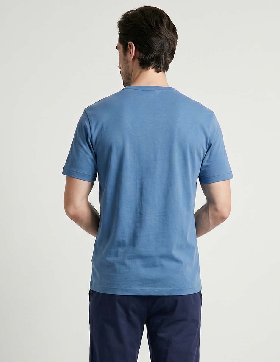 Playera pijama para hombre de algodón 2