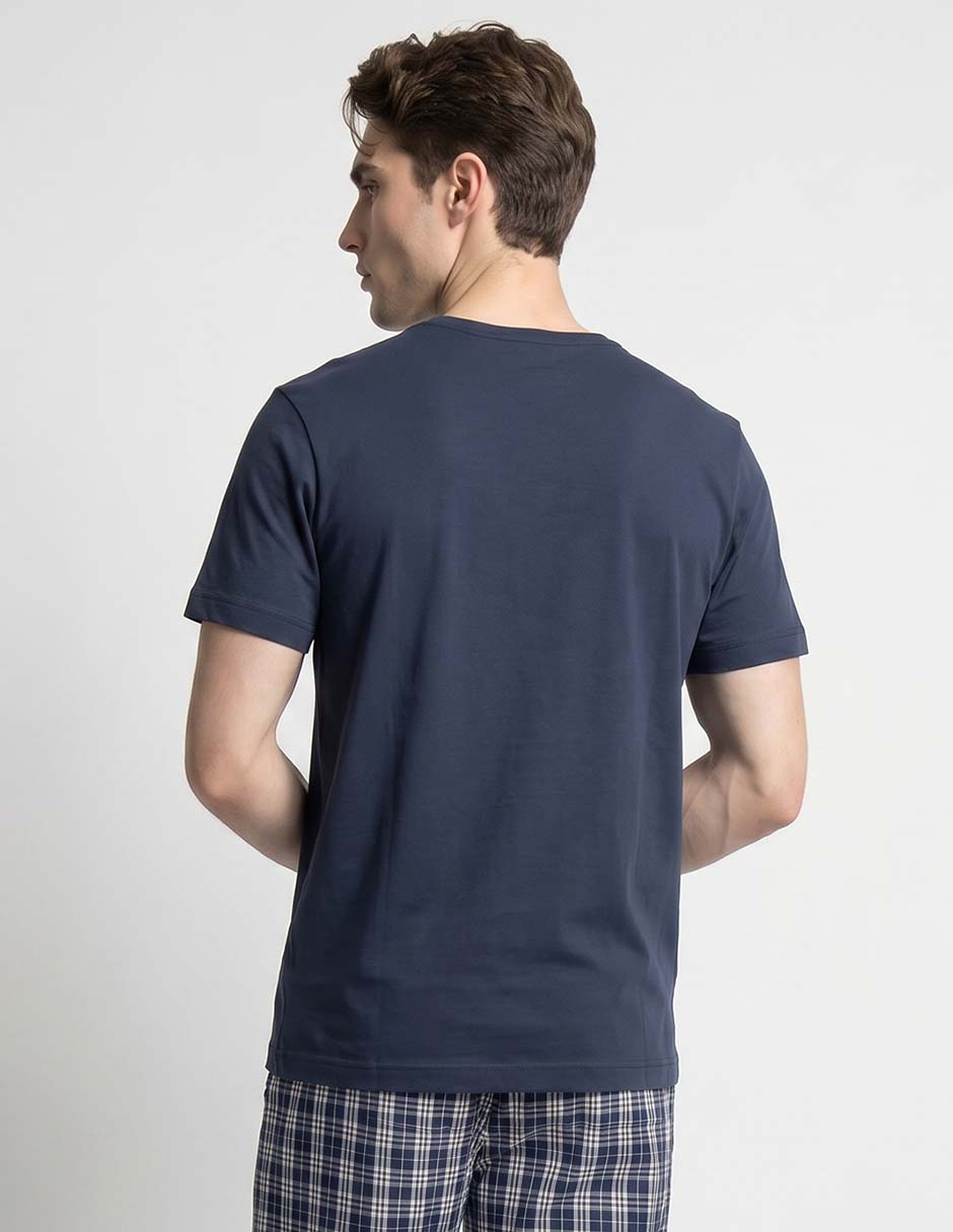 Playera pijama para hombre de algodón 2
