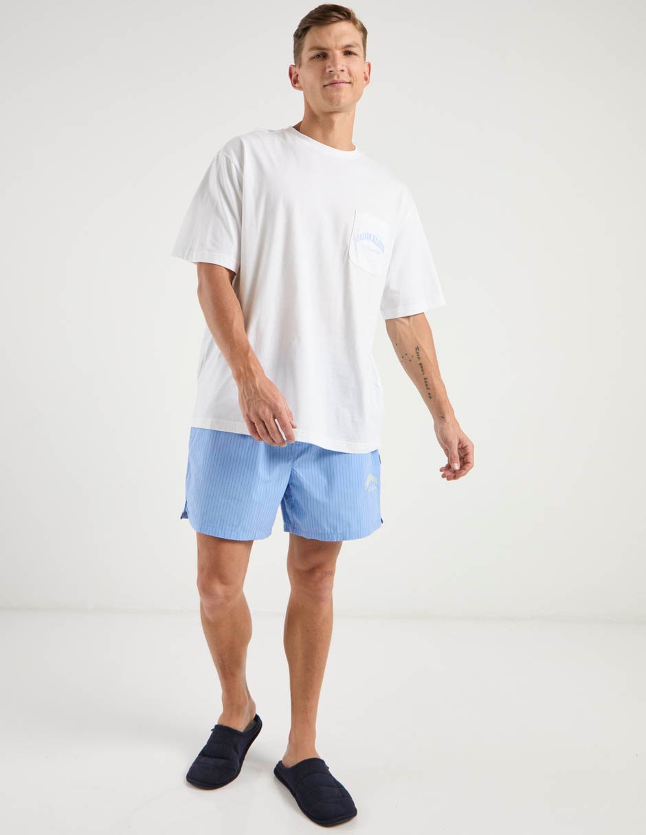 Conjunto pijama calvin klein cotton poplin graphic para hombre