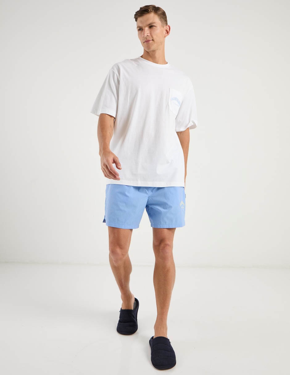 Conjunto pijama calvin klein cotton poplin graphic para hombre 3