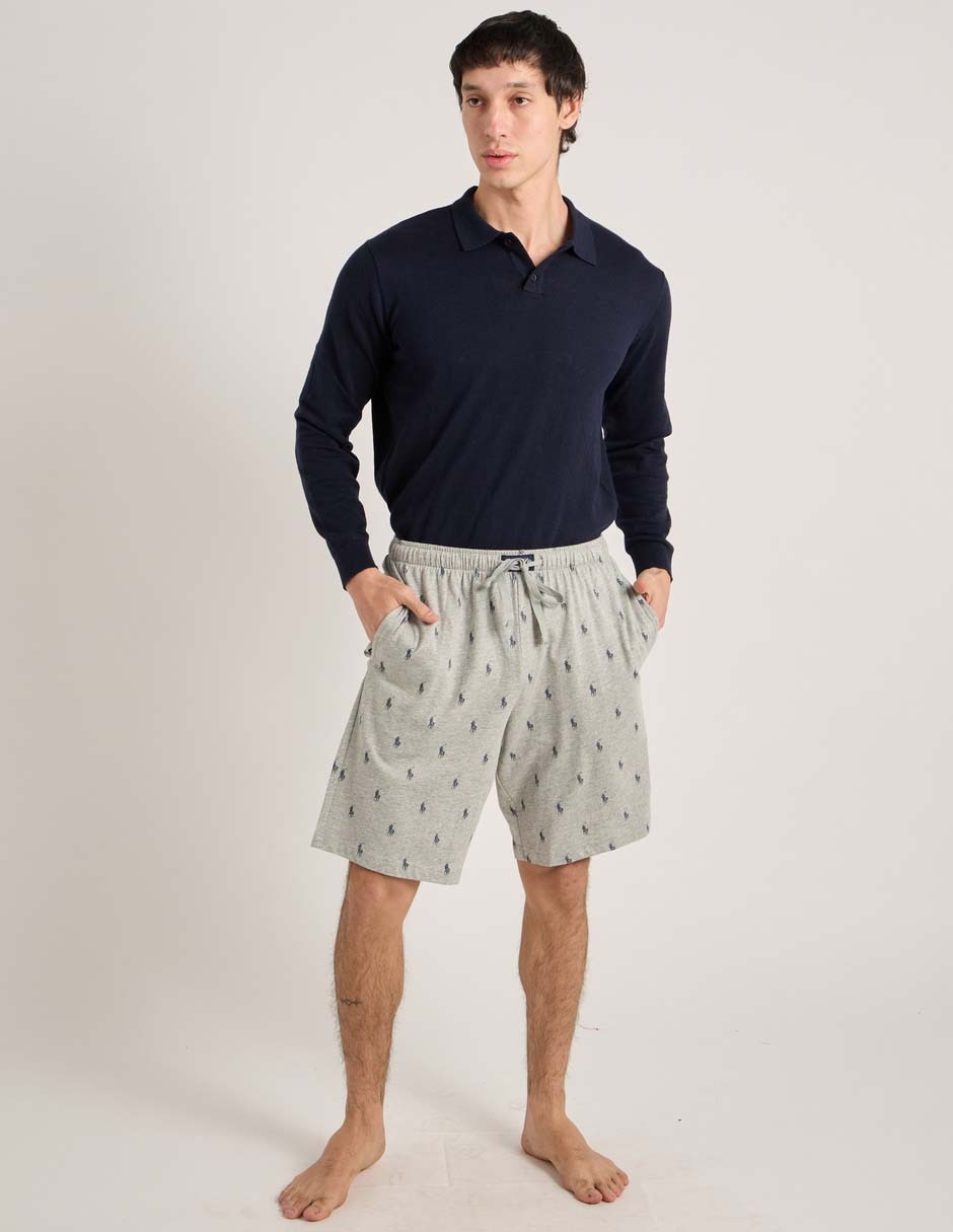 Pijama Polo RL estampado logo para hombre