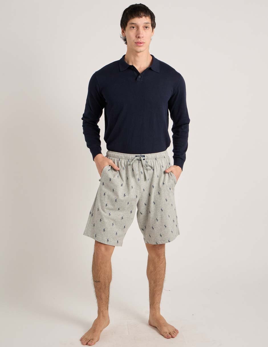 Pijama Polo RL estampado logo para hombre