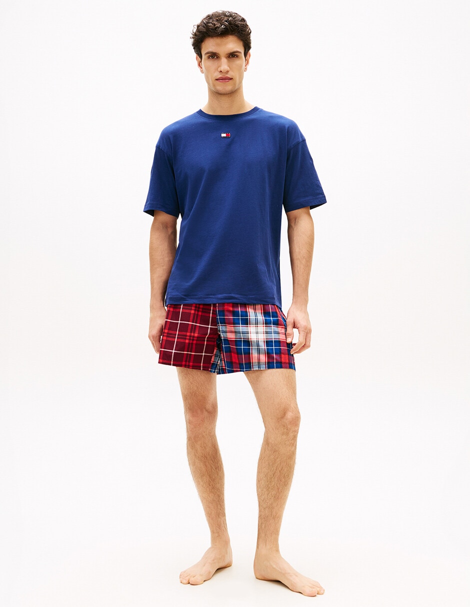 Conjunto pijama algodón a cuadros