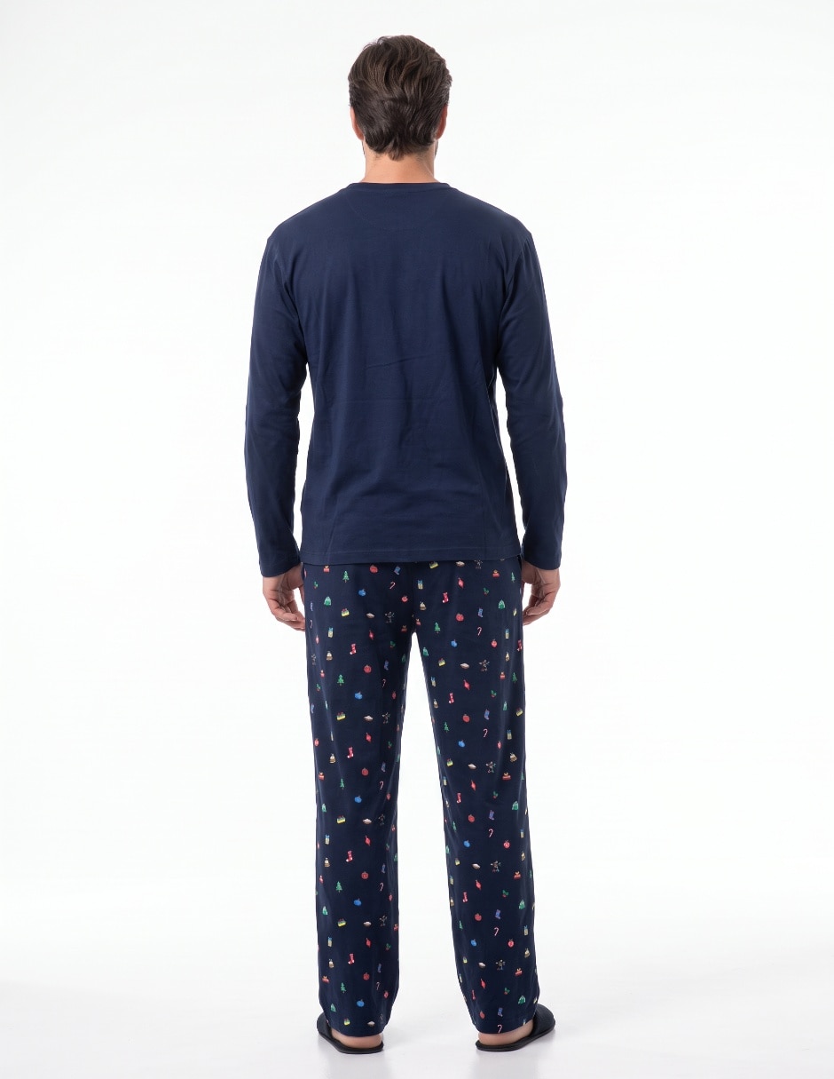 Conjunto pijama navideña para hombre 3