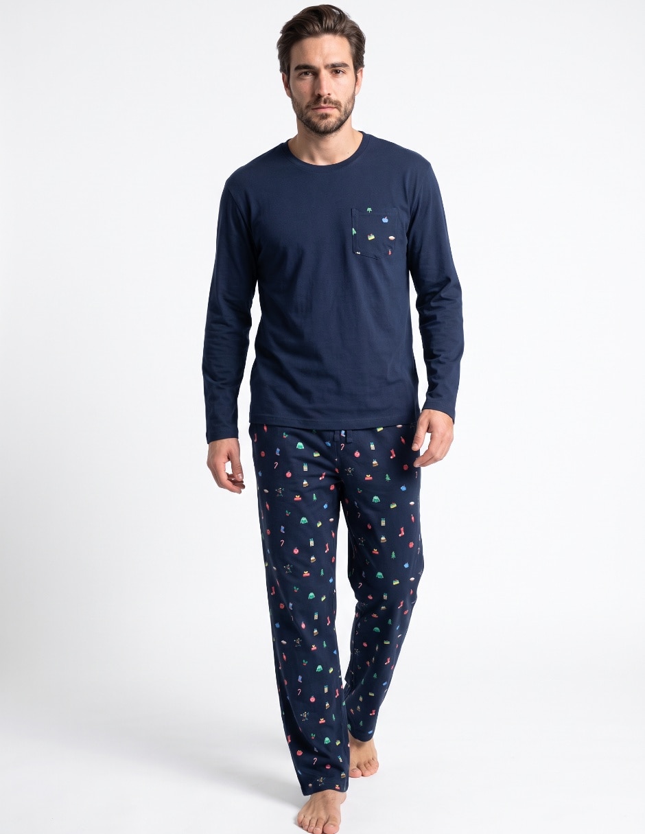 Conjunto pijama navideña para hombre 4