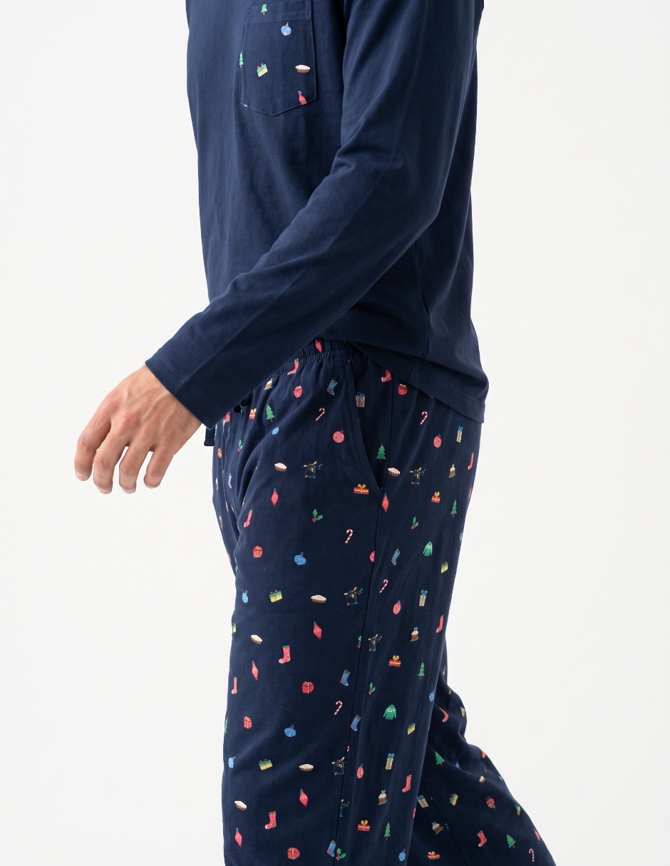 Conjunto pijama navideña para hombre 5