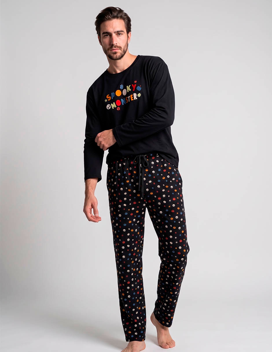 Conjunto pijama spooky monster para hombre Conjunto pijama spooky monster para hombre