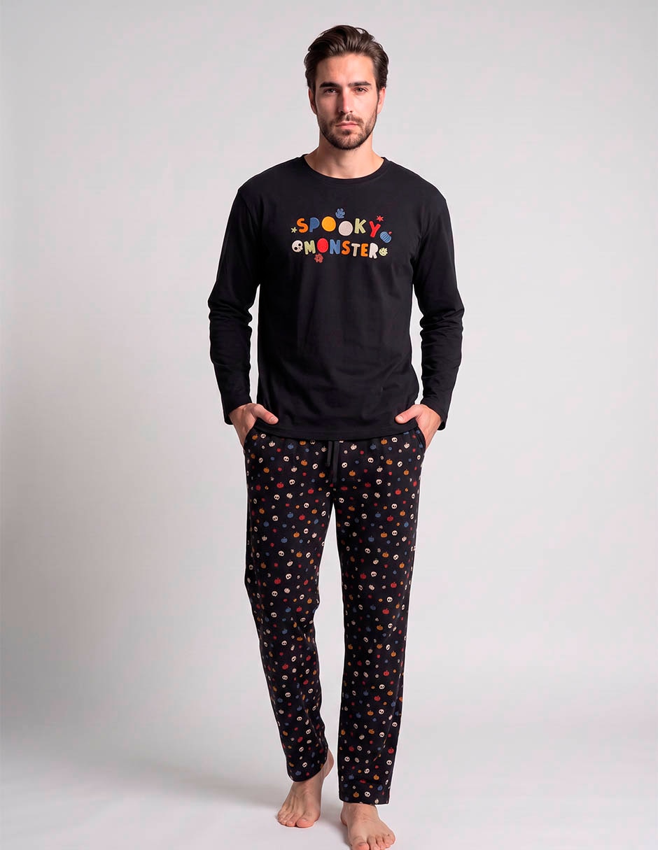 Conjunto pijama spooky monster para hombre 4