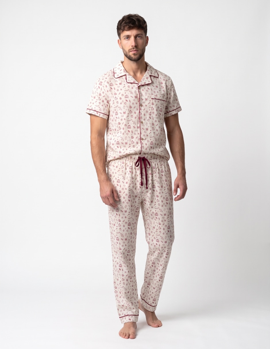 Conjunto pijama navideño para hombre Conjunto pijama navideño para hombre