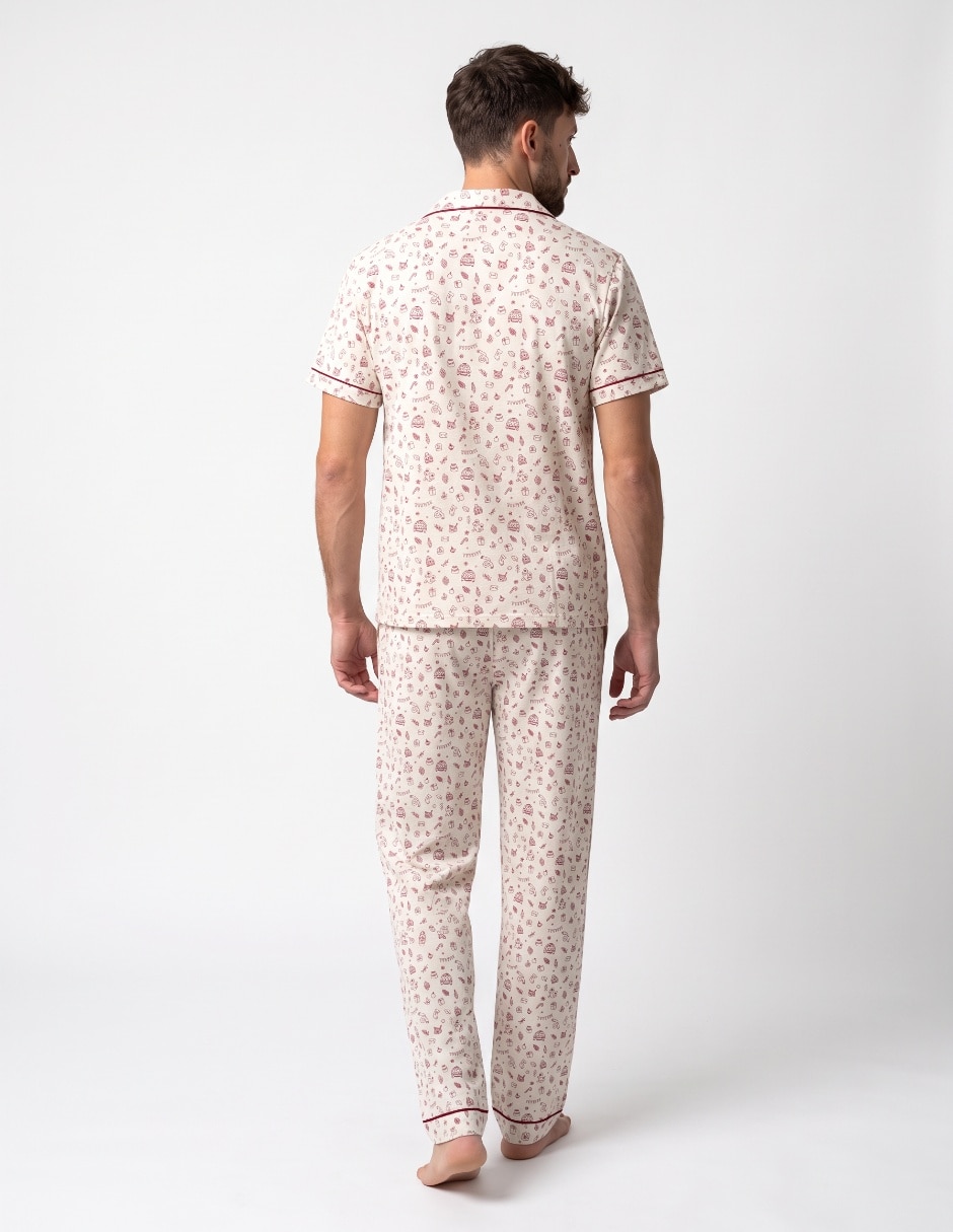 Conjunto pijama navideño para hombre 2