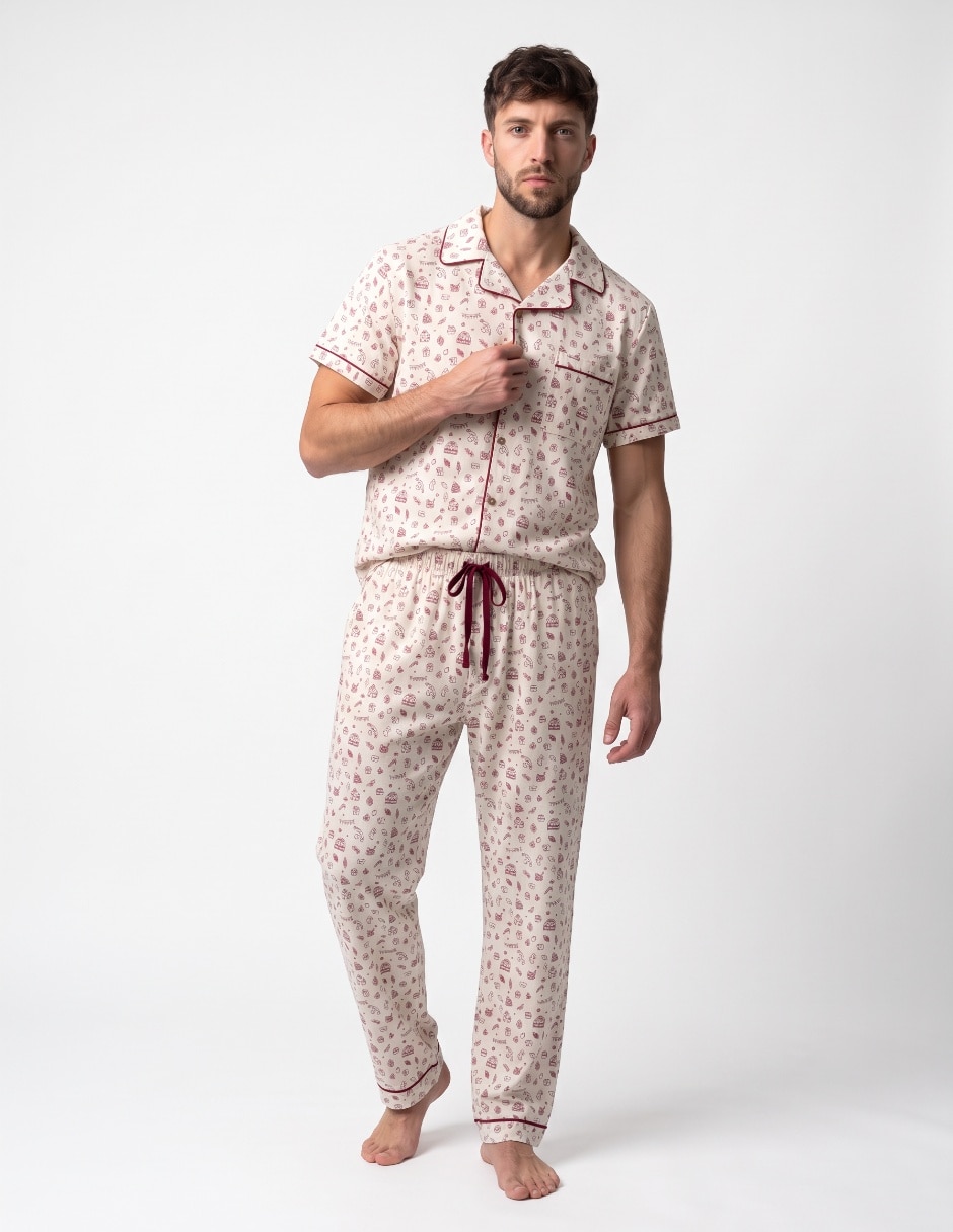 Conjunto pijama navideño para hombre 3