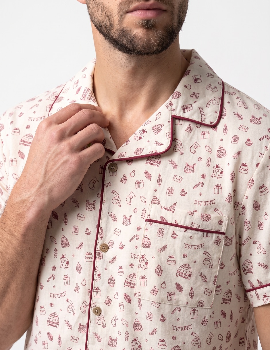 Conjunto pijama navideño para hombre 4