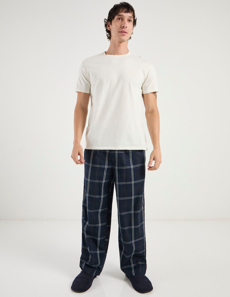 Conjunto pijama punto blanco para hombre 2