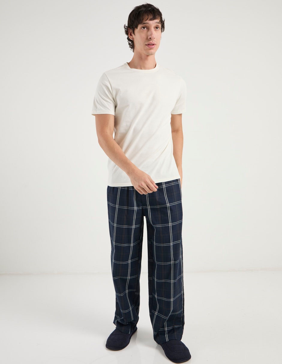 Conjunto pijama punto blanco para hombre 3