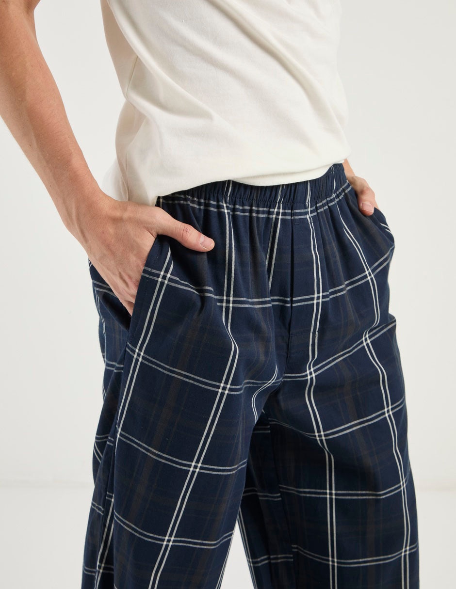 Conjunto pijama punto blanco para hombre 5