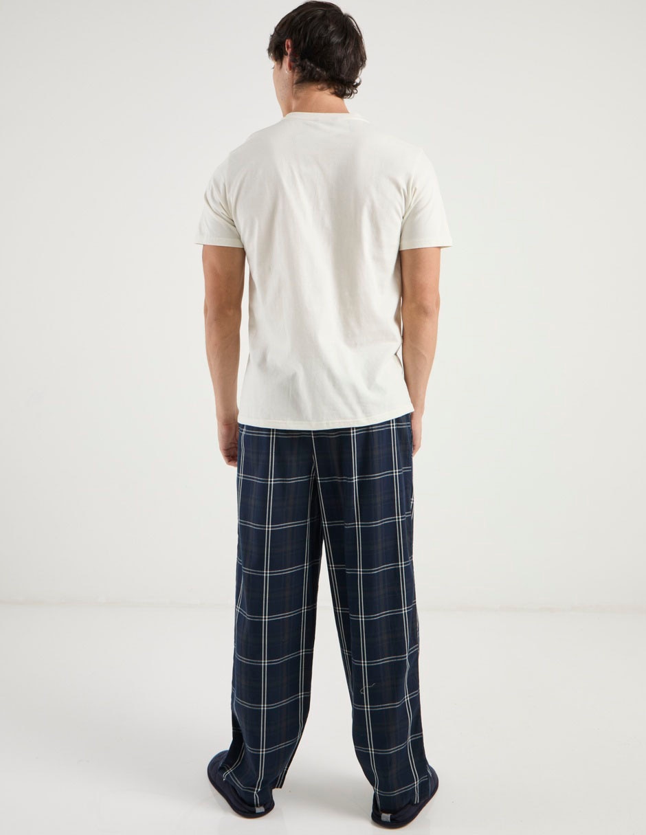 Conjunto pijama punto blanco para hombre 6