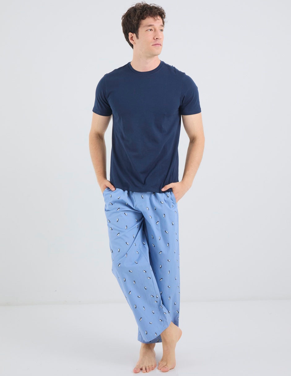 Conjunto pijama punto blanco para hombre