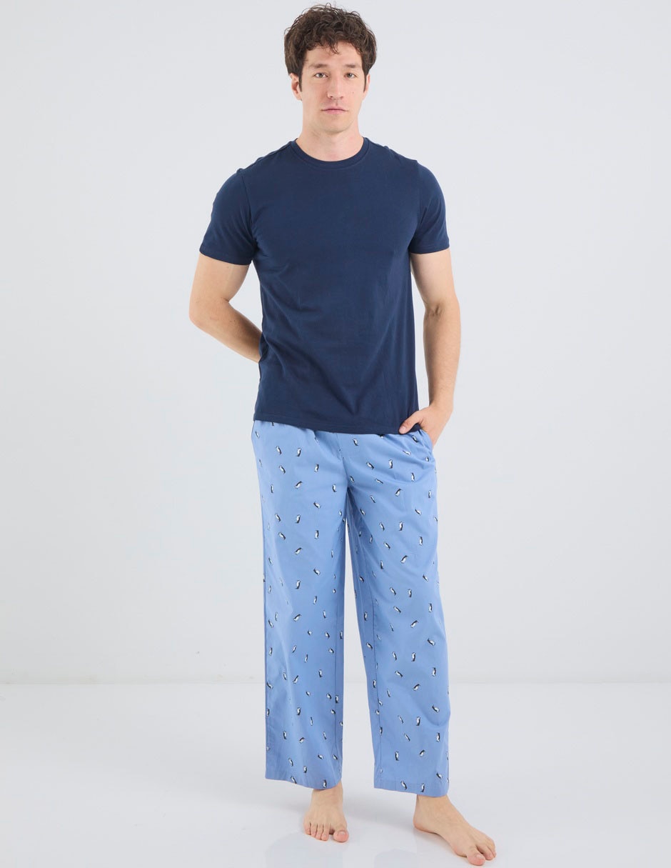 Conjunto pijama punto blanco para hombre