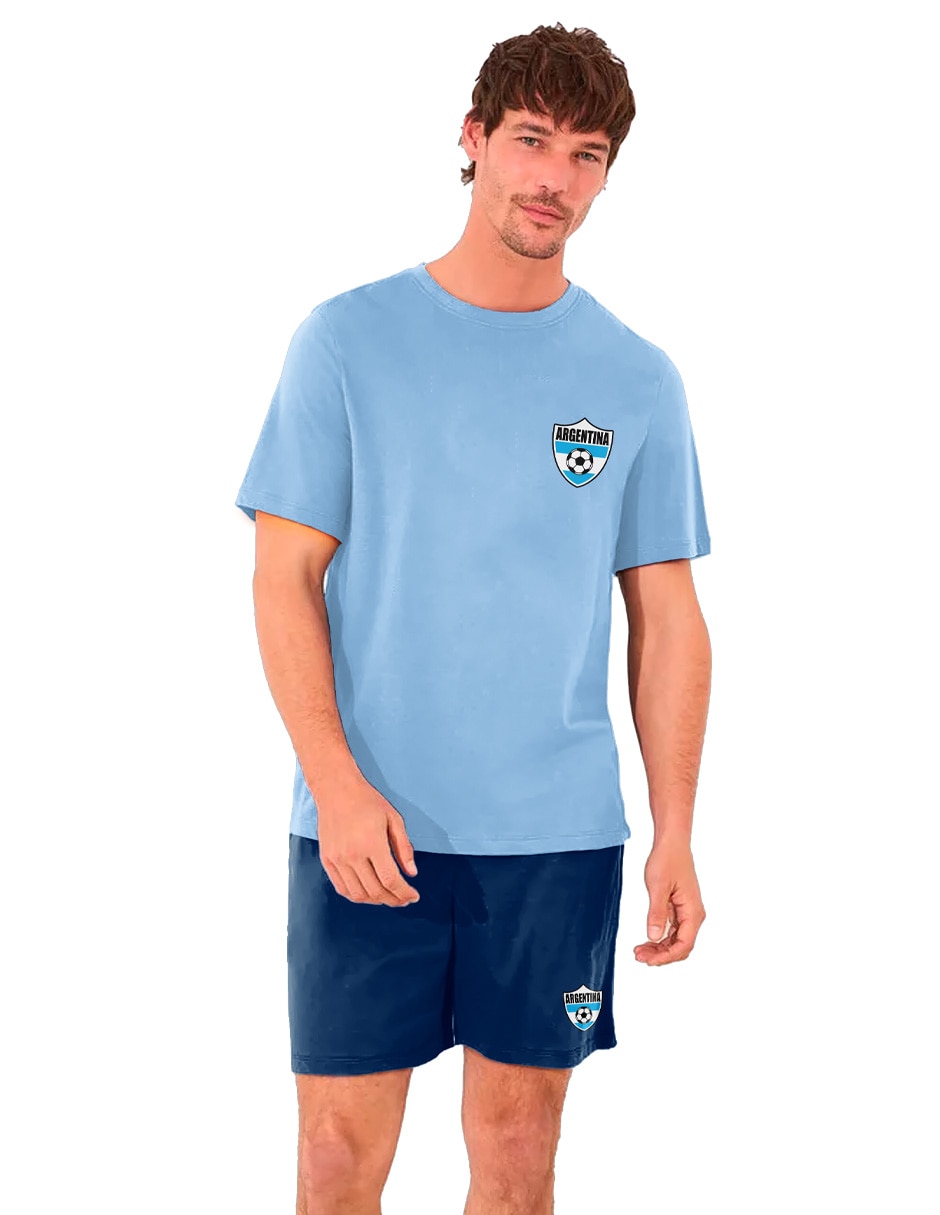 Conjunto pijama Mundial Mundial Argentina para hombre 4