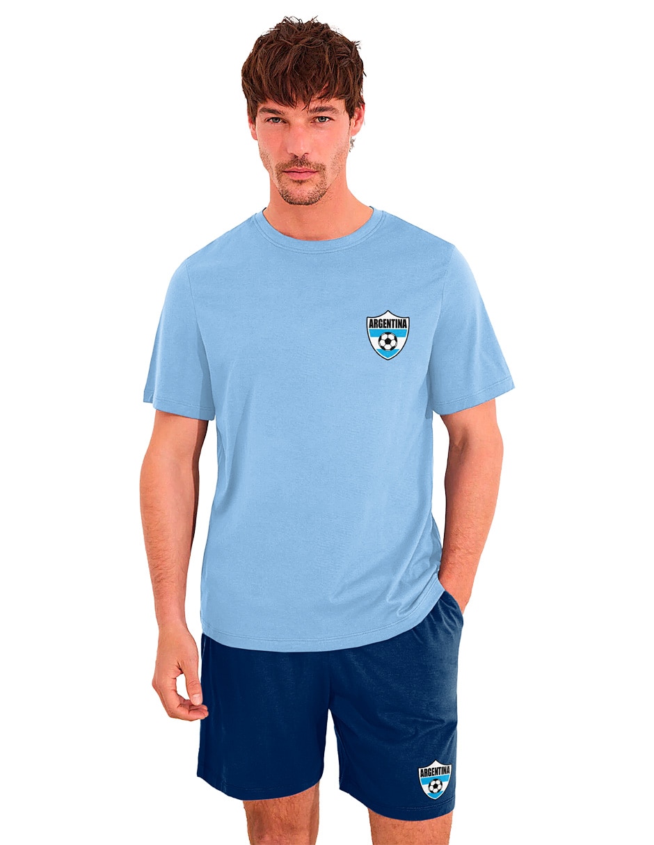 Conjunto pijama Mundial Mundial Argentina para hombre Conjunto pijama Mundial Mundial Argentina para hombre